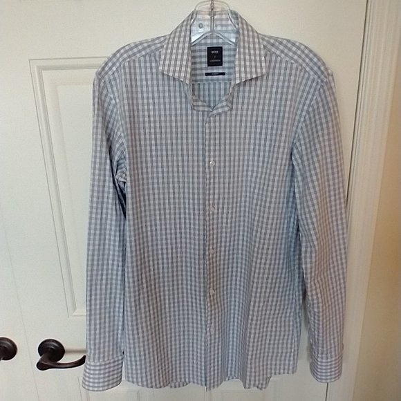 Men's Boss Hugo Boss X Nordstrom button up long sleeve slim fit - size 15.5 neck - Picture 1 of 9